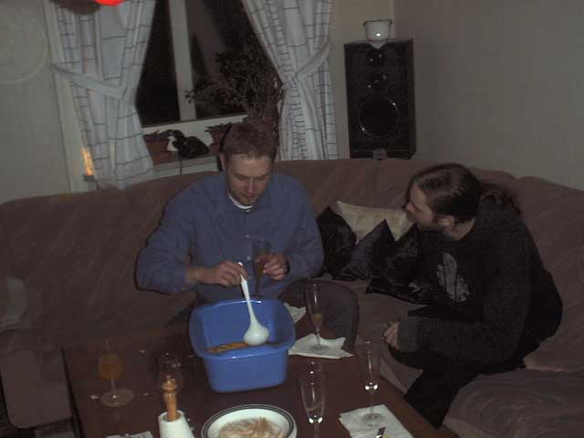 Påskmiddag hos Daniel & Jenny 2002