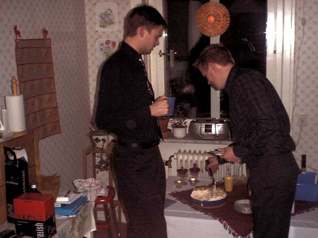 Nyår hos Daniel och Jenny 2003