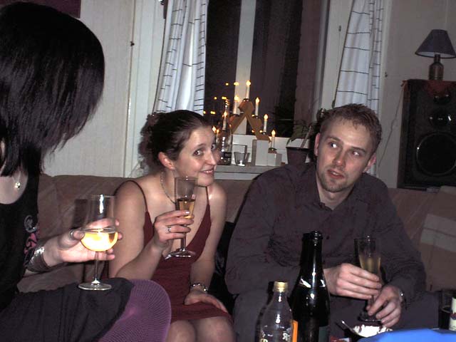 Nyår hos Daniel och Jenny 2003