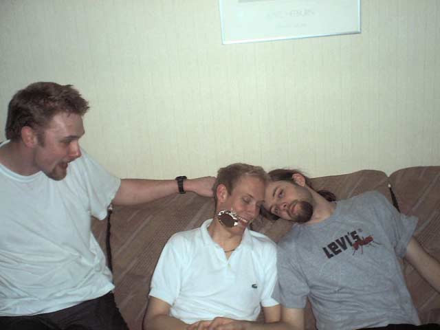 Påskmiddag hos Daniel och Jenny 2001